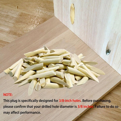 200 Tapones Madera Pino para Bolsillos