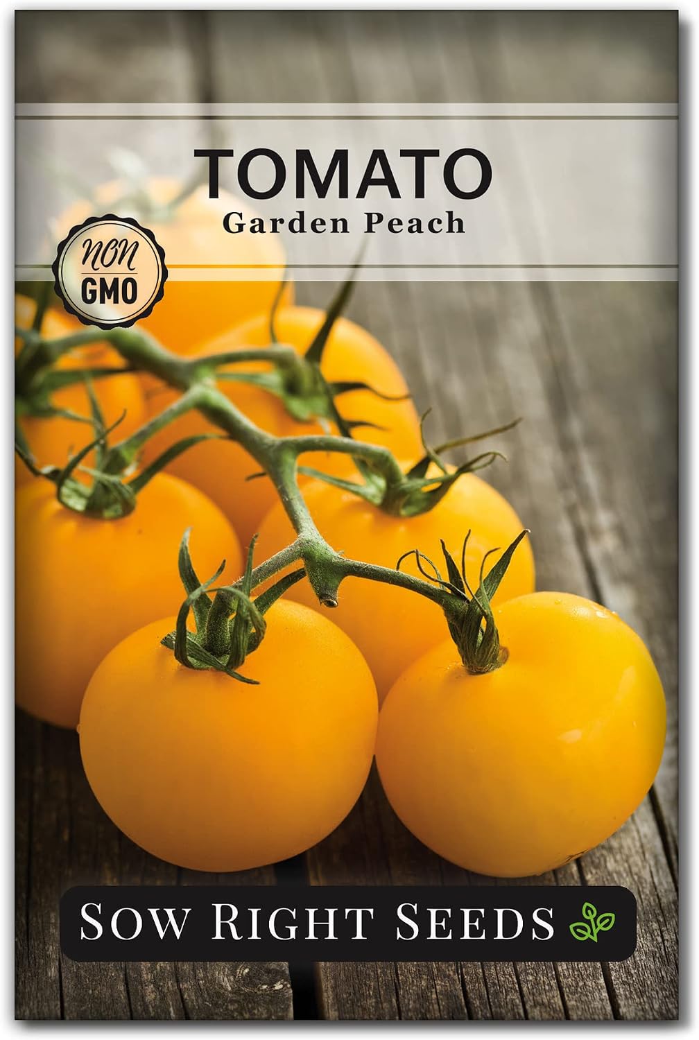Semillas tomate melocotón jardín paquete reliquia instrucciones