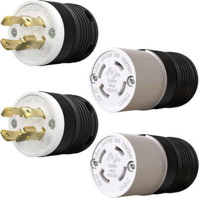 Set 2 enchufes NEMA L14-30P y L14-30R 30A