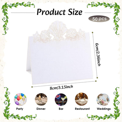 Tarjetas de mariposa blancas plegadas para mesa y eventos