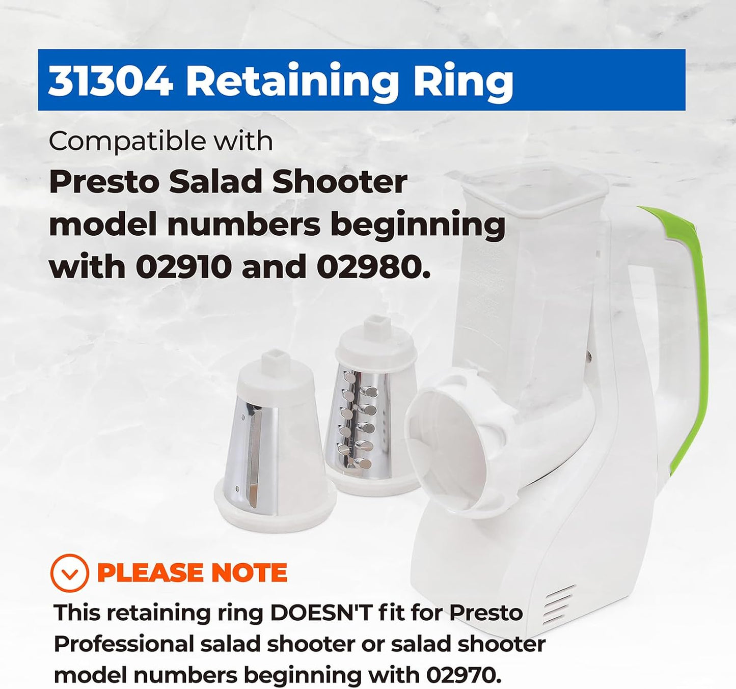 Anillo de retención de bloqueo giratorio para tirador de ensalada Presto