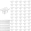 50 Clips Montaje Tiras LED Impermeable Silicona 0.197-0.236pulg