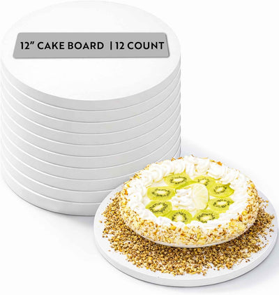 Tambor papel tartas 12x12 pulg set 12 tablas pastelería resistente