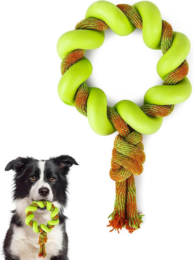 Juguetes perro 6.1 TPR con cuerda para juegos y entrenamiento