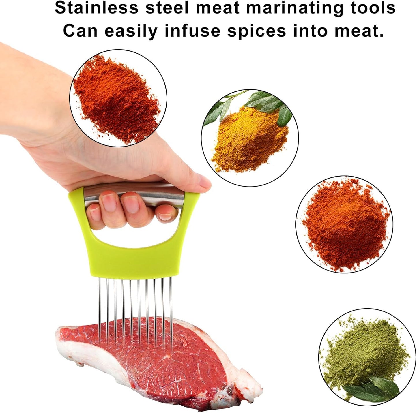 Soportes cebolla acero inox para rebanar tomate patata