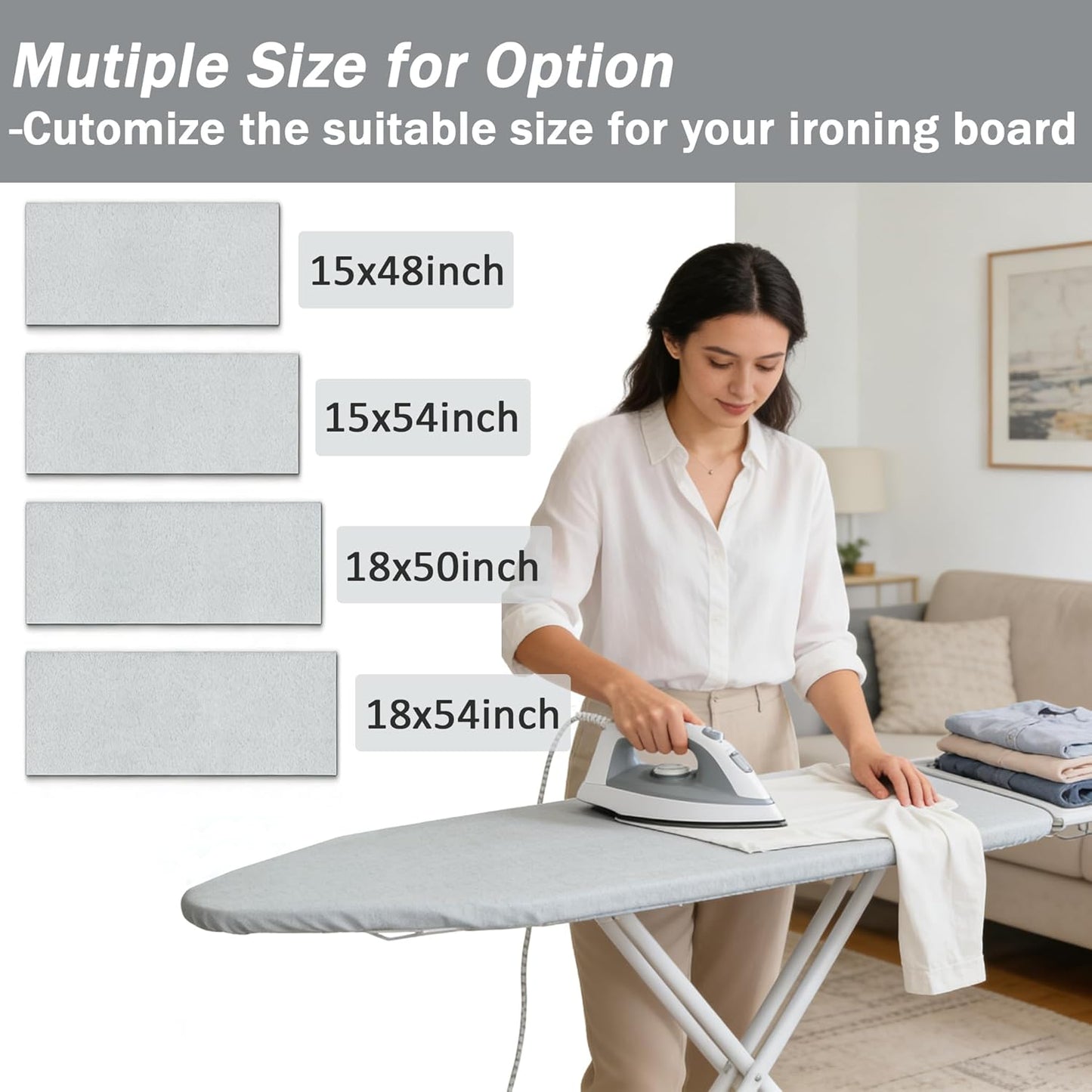 Almohadilla fieltro plancha resistente 0.394pulg 48x15pulg