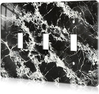 Cubierta placa pared acrílica mármol negro blanco