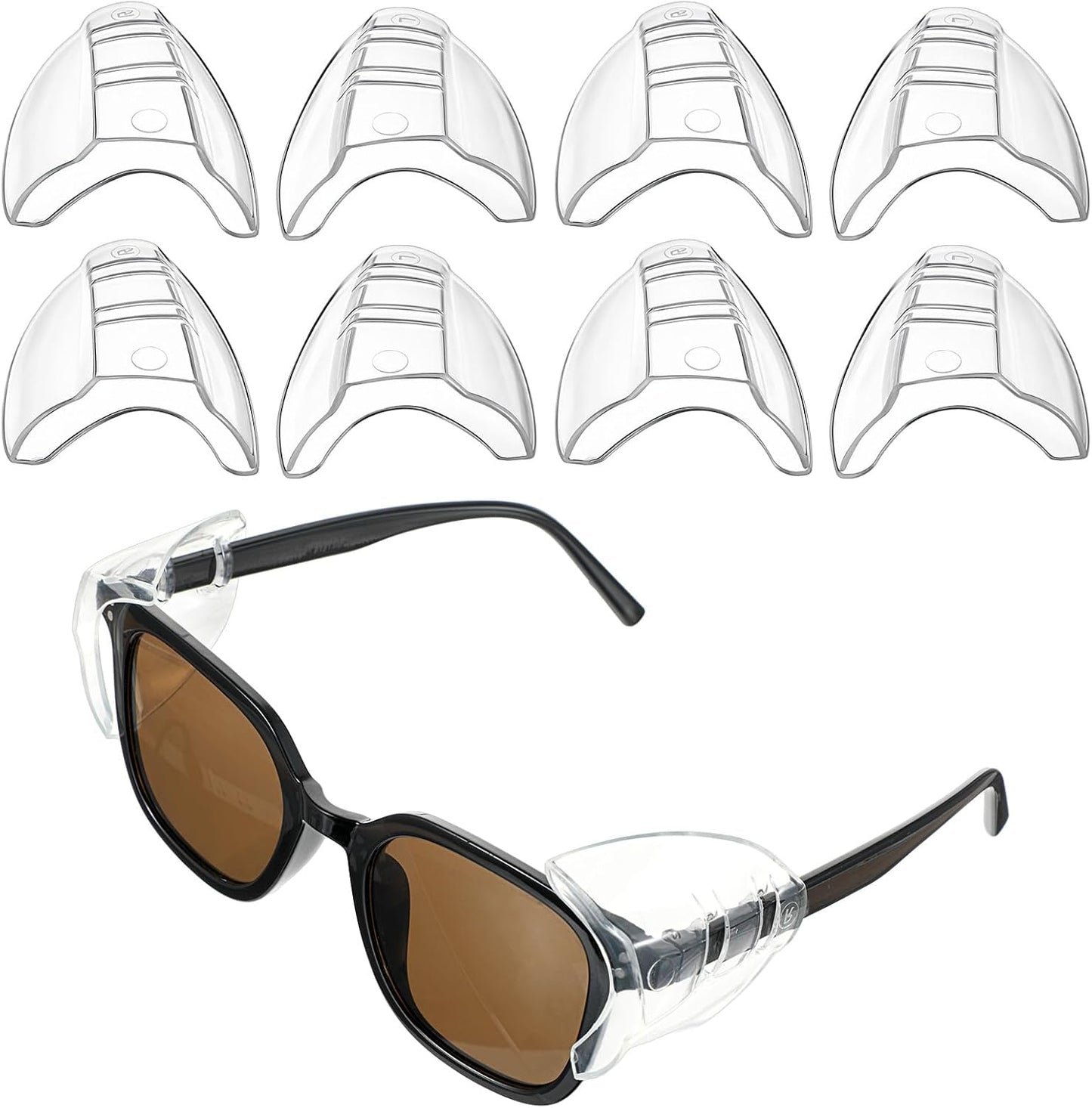 Protectores laterales lentes universales transparentes con clip