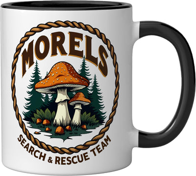 Taza cerámica para recolección de hongos morelos negro/blanco