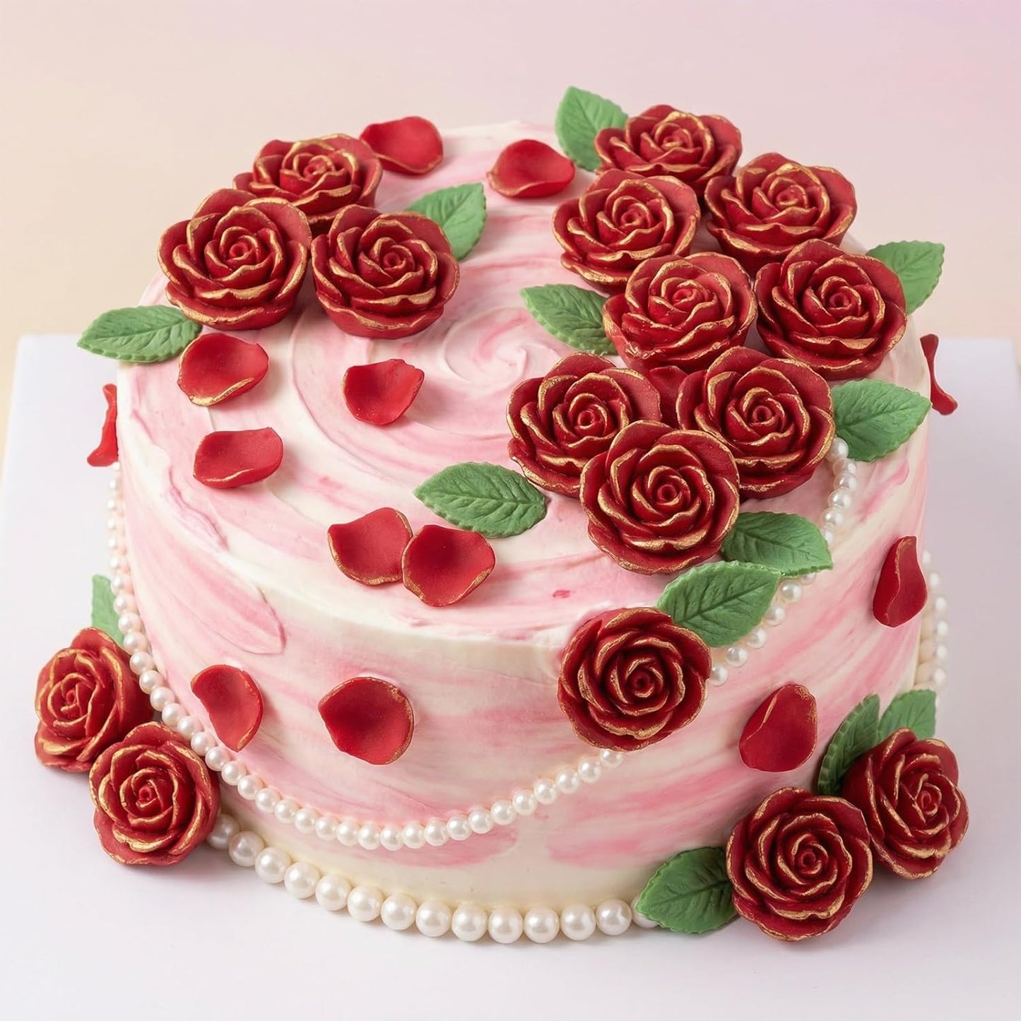Moldes de silicona de rosas para chocolate y fondant con 6 cavidades antiadherentes