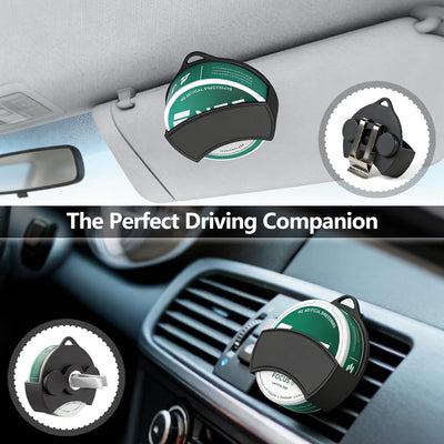 Soporte coche magnético silicona para lata inmersión y clip visera