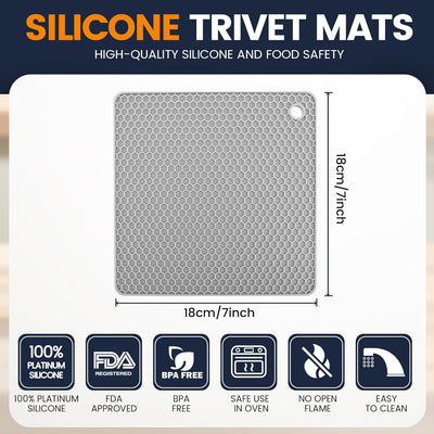 Alfombrillas de silicona antideslizantes multiusos para cocina