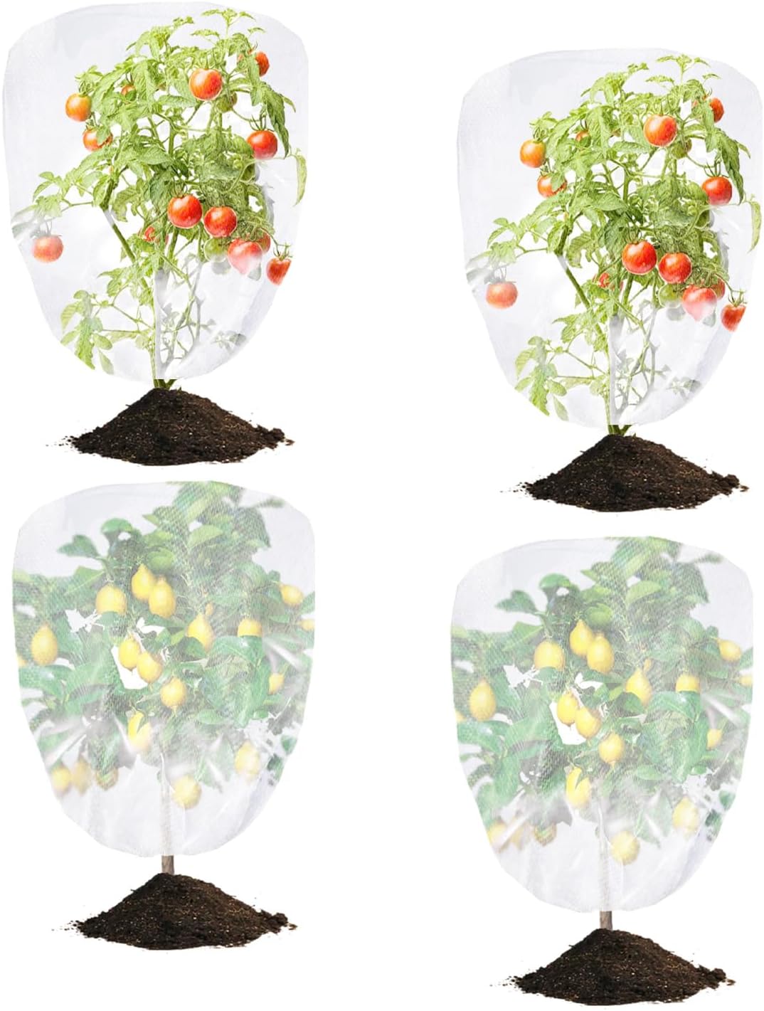 4 Redes para pájaros 3.3x4.9pies cubiertas insectos tomates
