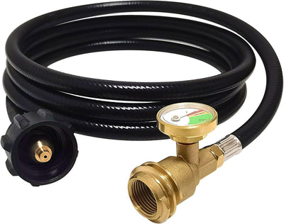 Manguera extensión tanque propano 8ft con adaptador Acme QCC/POL