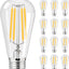 12 Pzas Bombilla LED Edison Vintage 2700K E26 Blanca Cálida