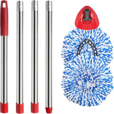 Juego trapeador giratorio comp O Cedar 2 tanques 2 cabezales azules
