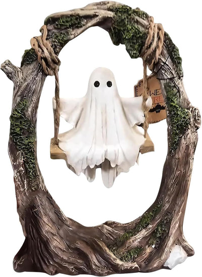 Figura fantasma oscilante decoración Halloween interior escritorio