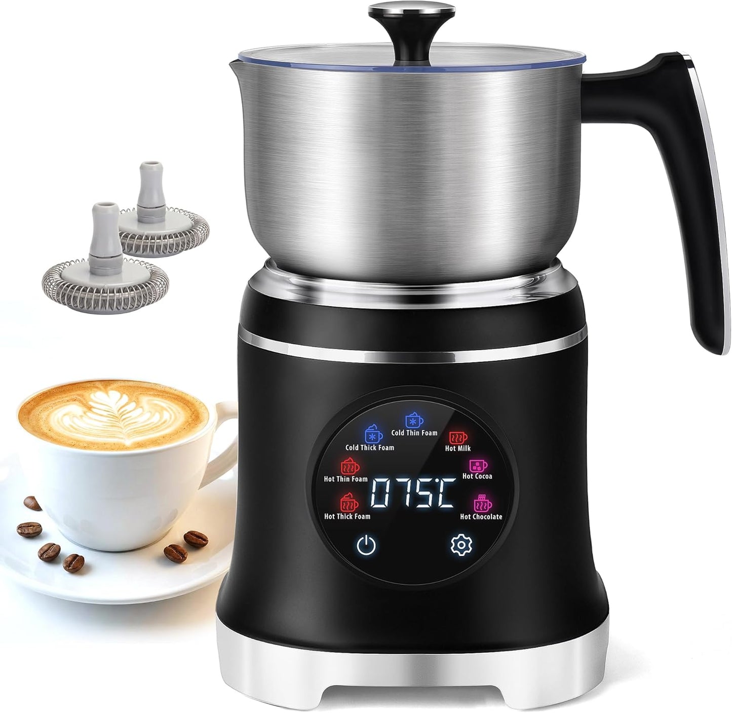 Froter Leche 7en1 Acero Inox 21oz Control Temperatura