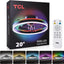 Ventilador techo empotrado 20pulg luces RGB control remoto motor CC