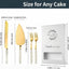 Juego de 4 cuchillos para pastel dorado ideal para bodas y celebraciones