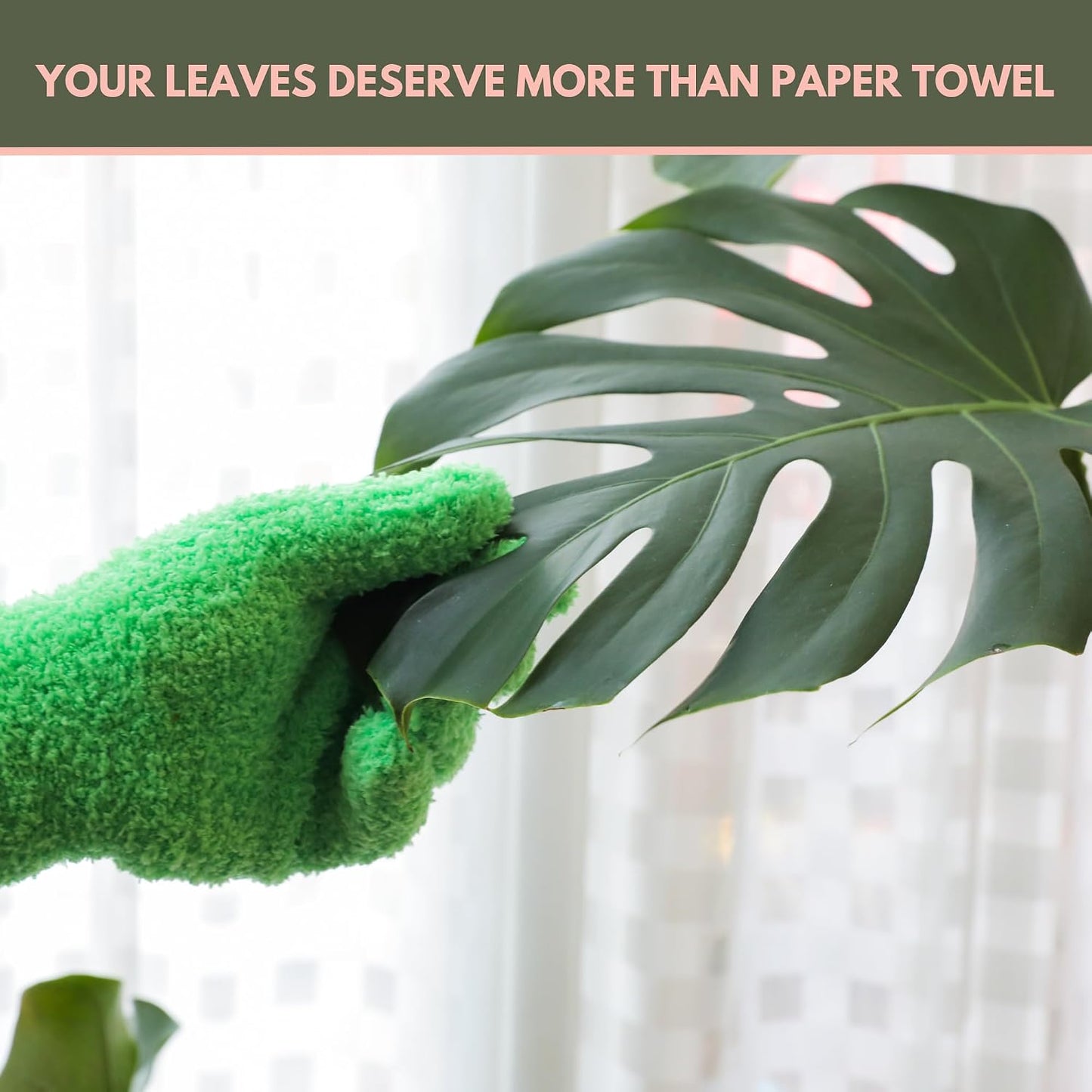 Guantes microfibra para limpieza plantas y ventanas