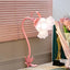 Lámpara escritorio con cuello cisne flexible y luz floral
