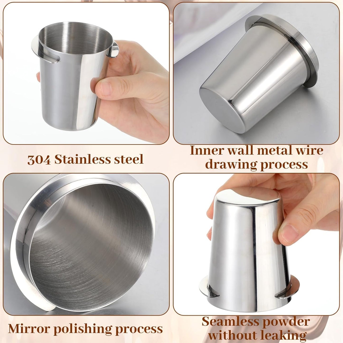 Taza dosificadora acero inox comp 2.283in