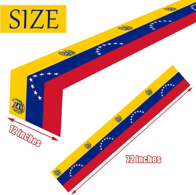 Camino de mesa con bandera Venezuela 2 unidades decoracion fiesta