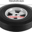 2 Ruedas Mano Goma Sólida 10pulg 5/8pulg Bola 330lb Universal