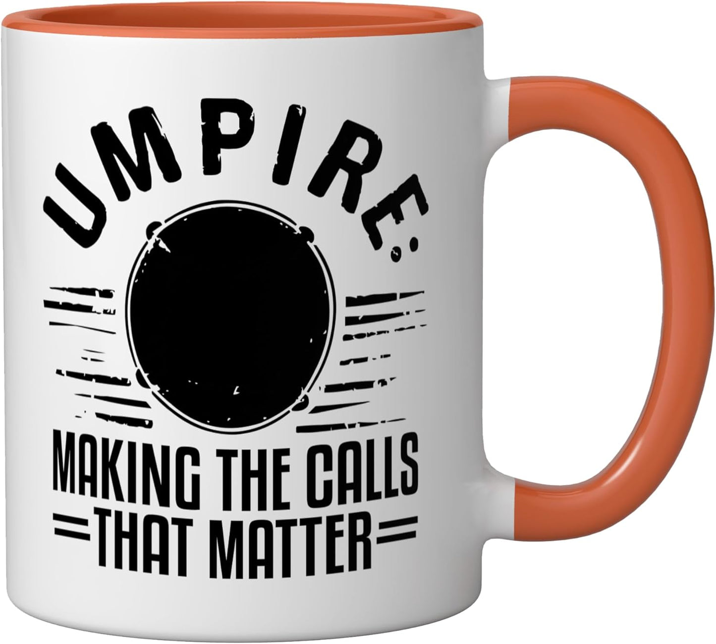 Taza Cerámica Árbitro Deporte Juego Oficial Naranja/Blanco