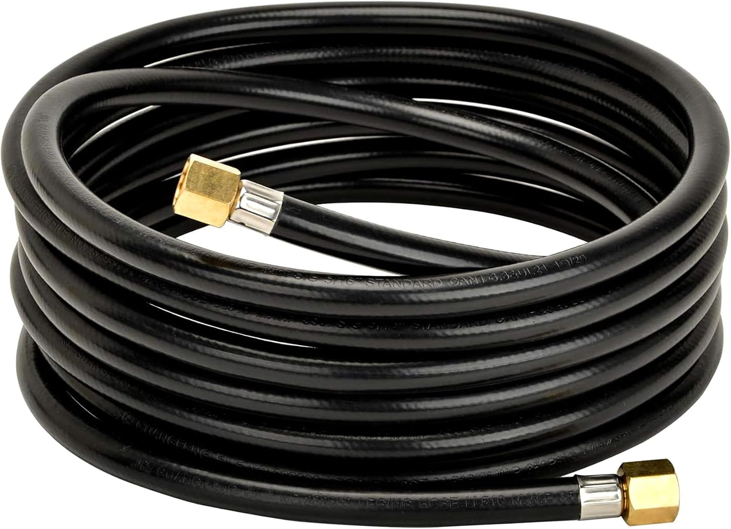 Extensión manguera propano 18ft brida 3/8pulg flexible