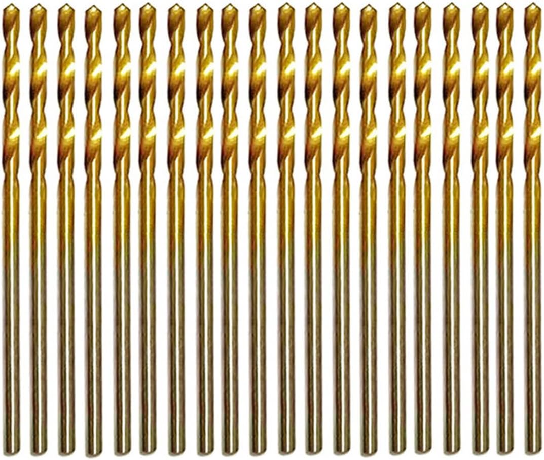 Set 20 Pzas Brocas Helicoidales Titanio 1/16pulg
