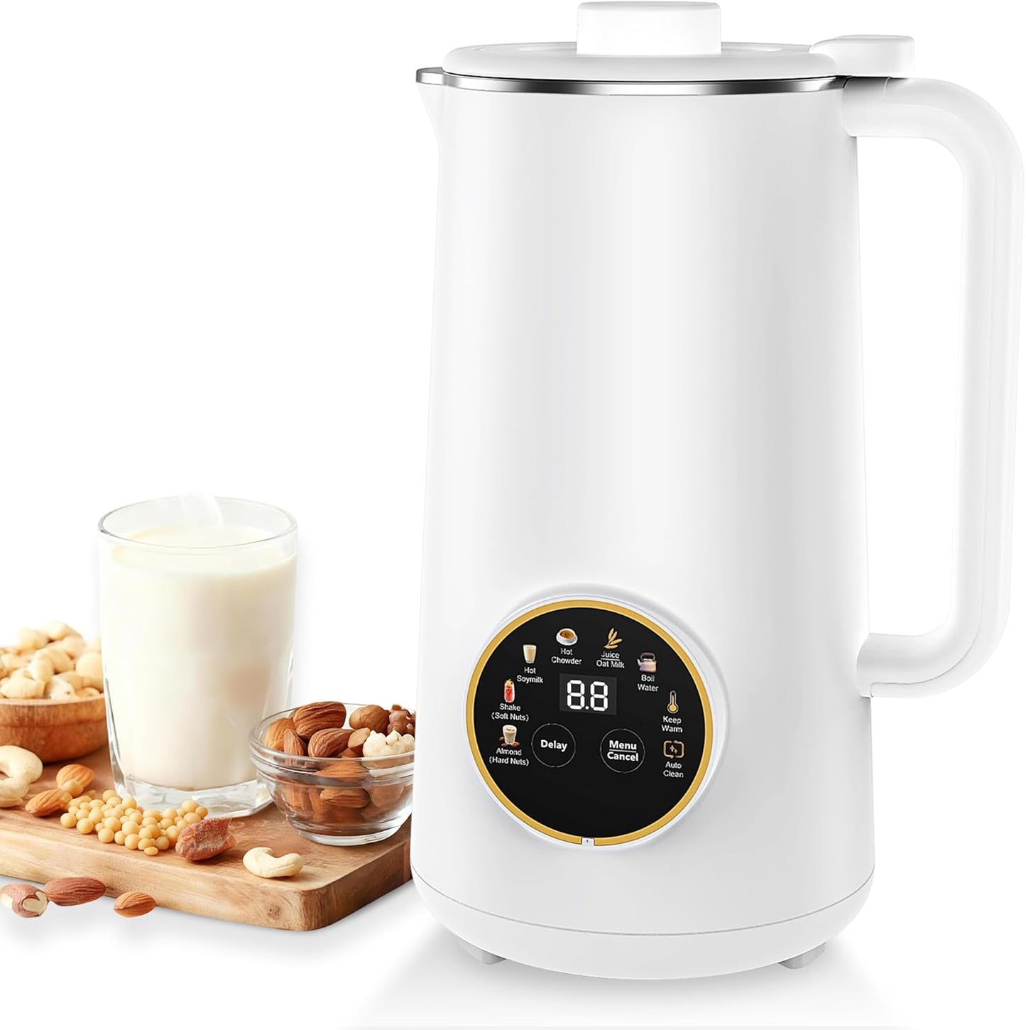 Máquina automática de leche de nuez 10 en 1 con recipiente acero inoxidable