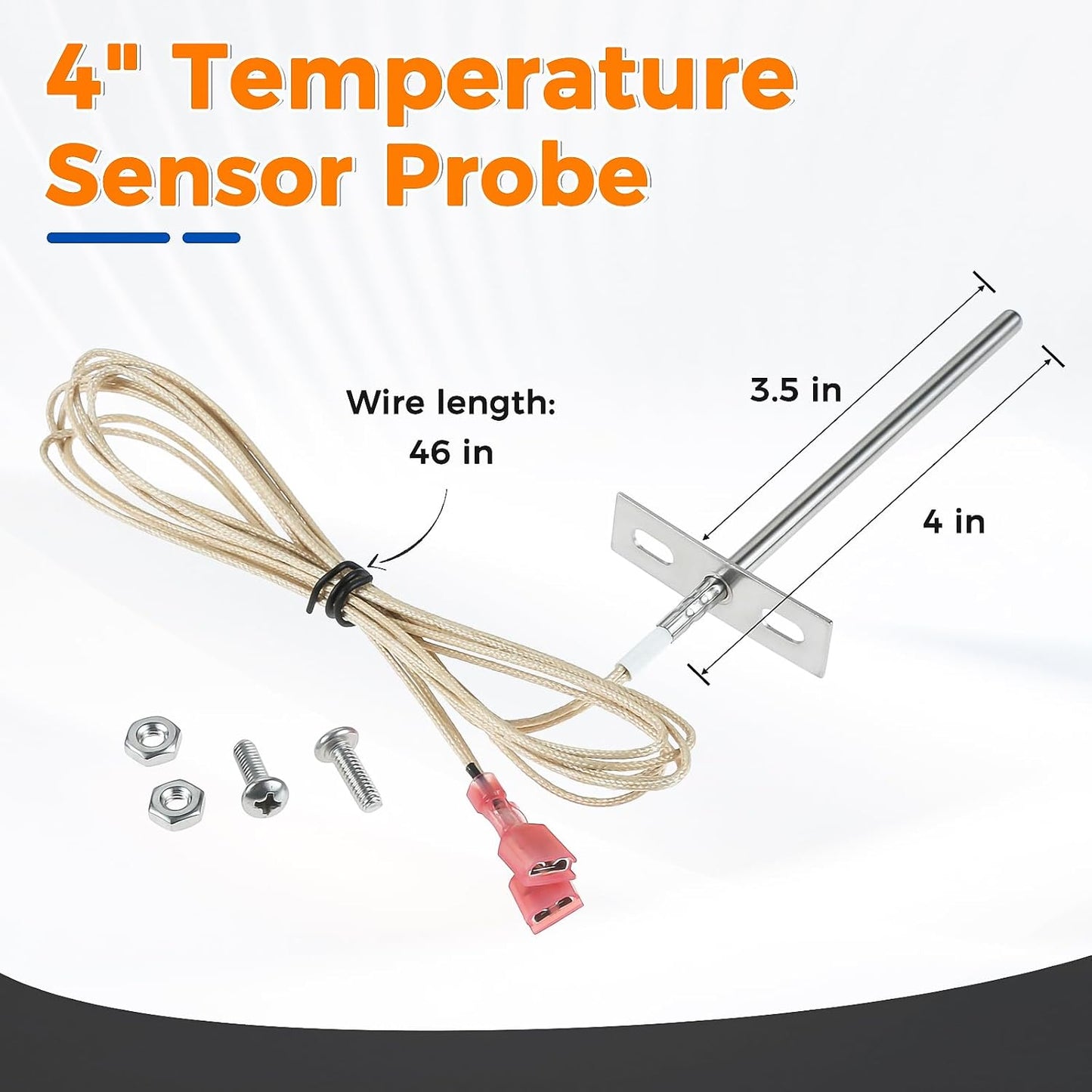 Sonda temperatura RTD 4pulg comp Rec Tec Recteq RT-300