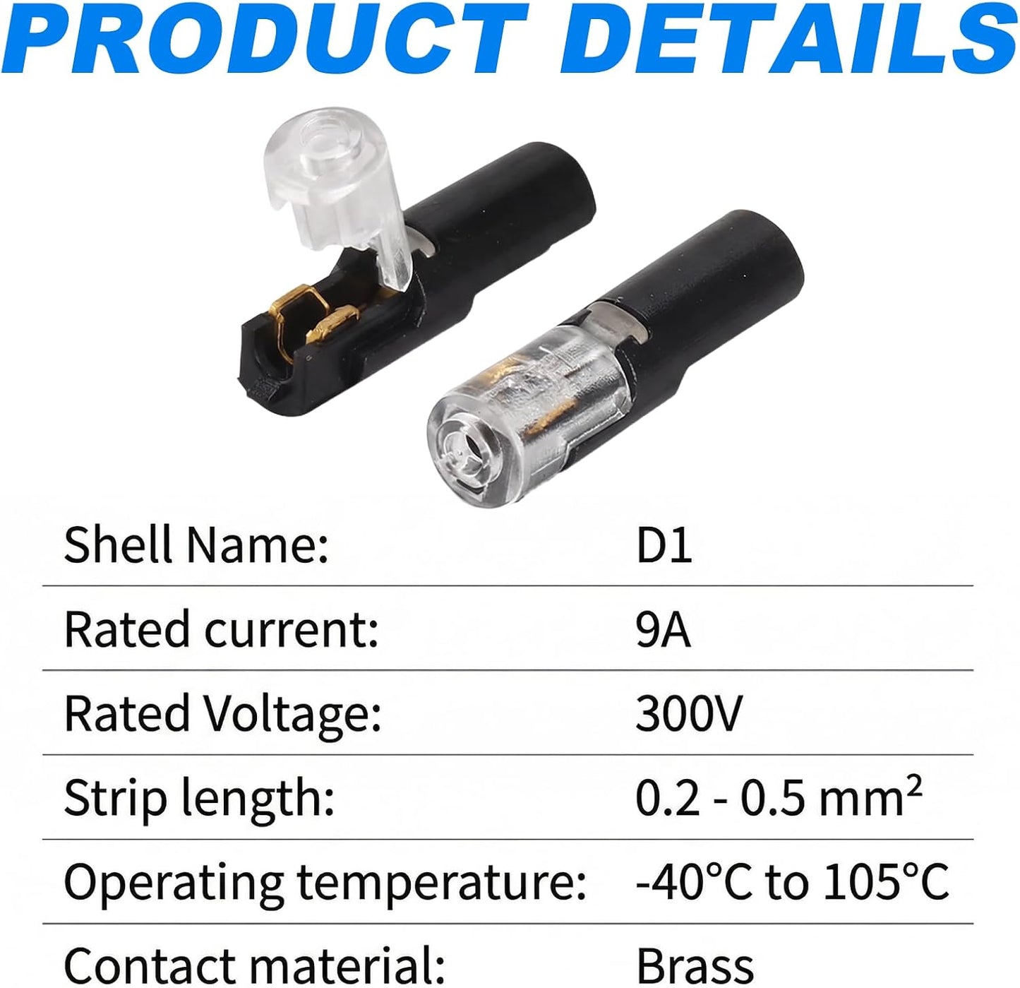 20 Conectores Doble Cable 18-22 AWG Para Luces LED