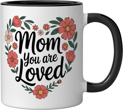 Taza cerámica para mamá Diseño adorable Negro/Blanco