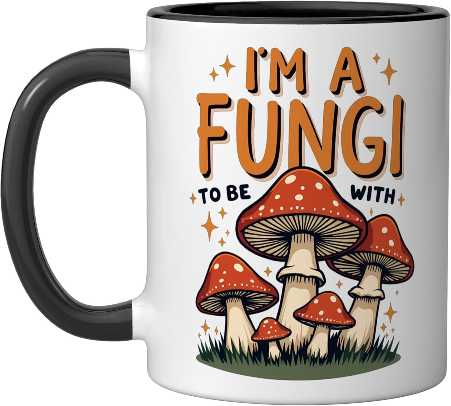 Taza cerámica para recolección de hongos morelos negro/blanco