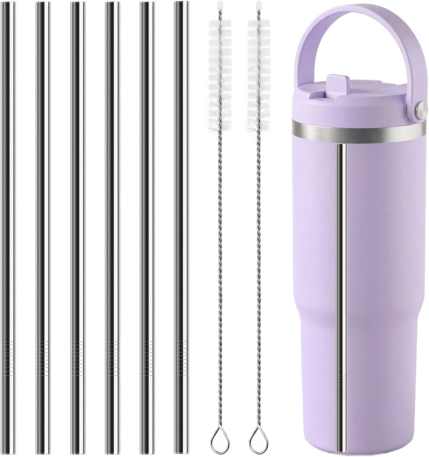 Pajitas acero inox comp Hydrapeak Nomad 8pulg con cepillo