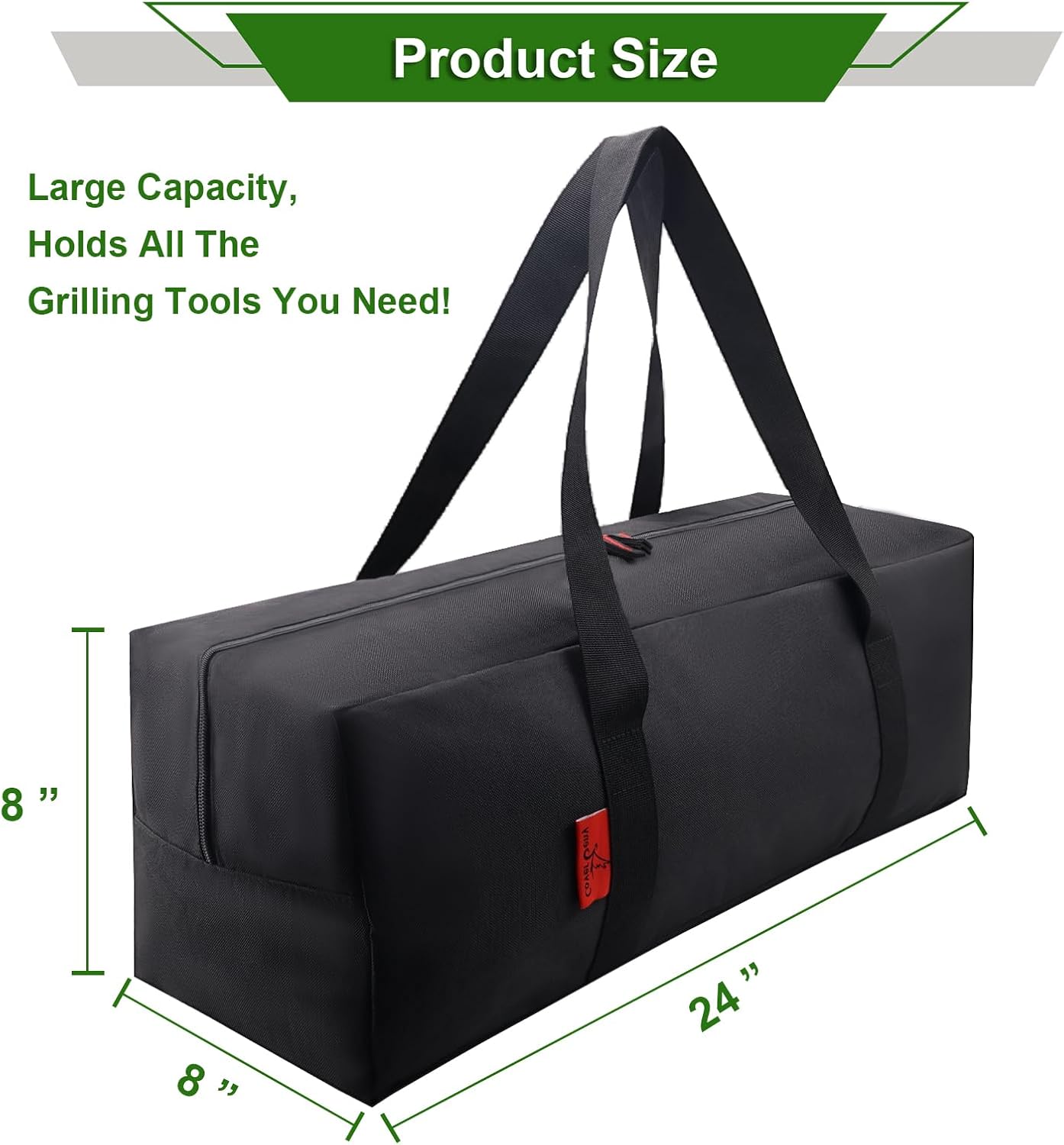Bolsa herramientas parrilla 24pulg resistente agua plegable