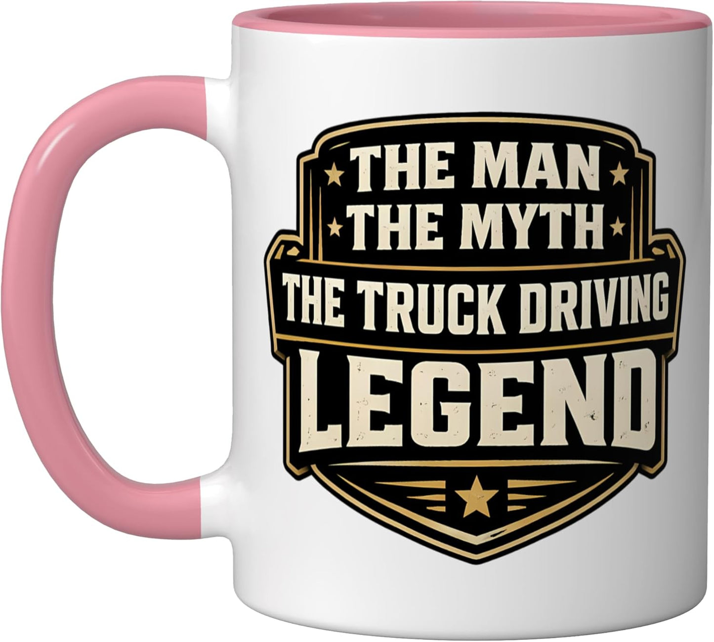 Taza cerámica para camionero The Man The Myth The Truck Driving Legend