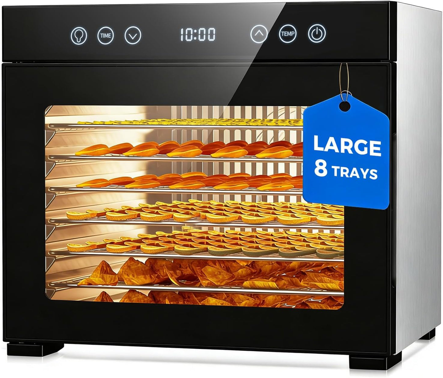 Deshidratador Alimentos 8 Bandejas Acero Inox Temporizador