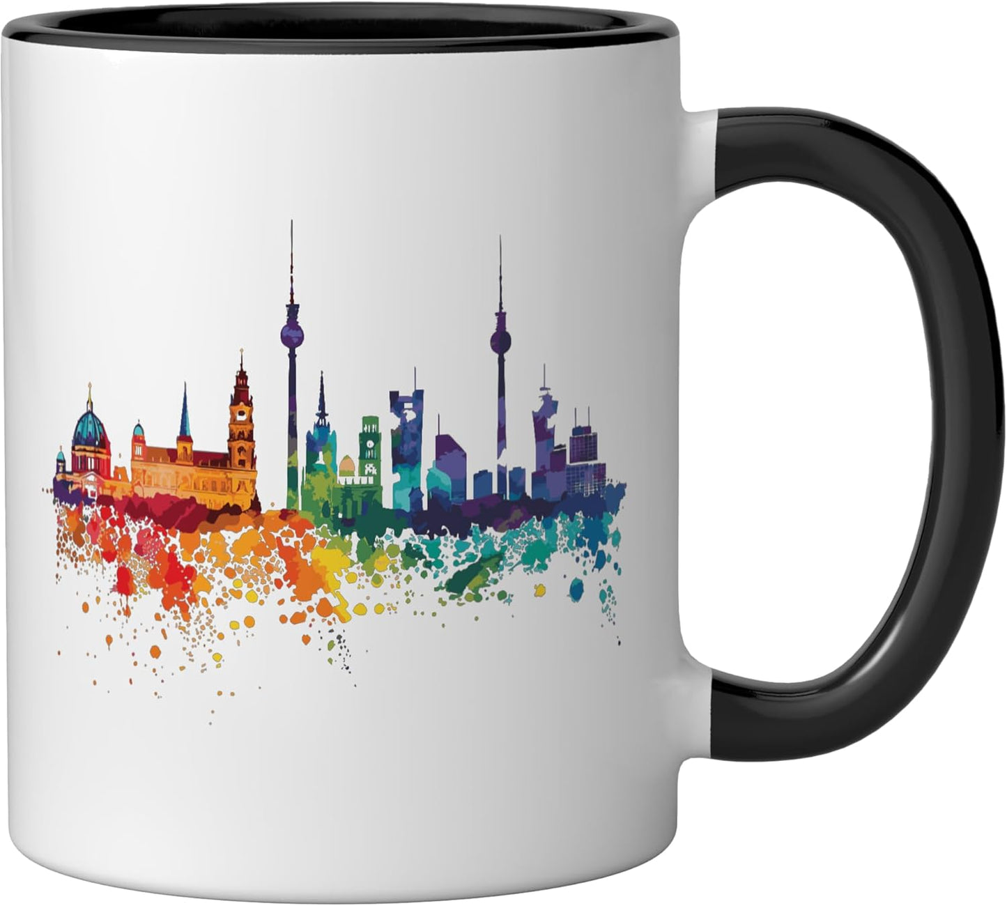 Taza Cerámica Negro/Blanco