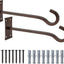 Perchas 10pulg para plantas exteriores interiores ganchos bronce