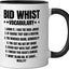 Taza cerámica Bid Whist Vocabulary negra/blanca