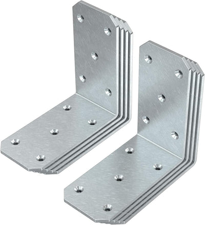 Soportes en L acero 5x5x2.5pulg 300lb para madera estantes