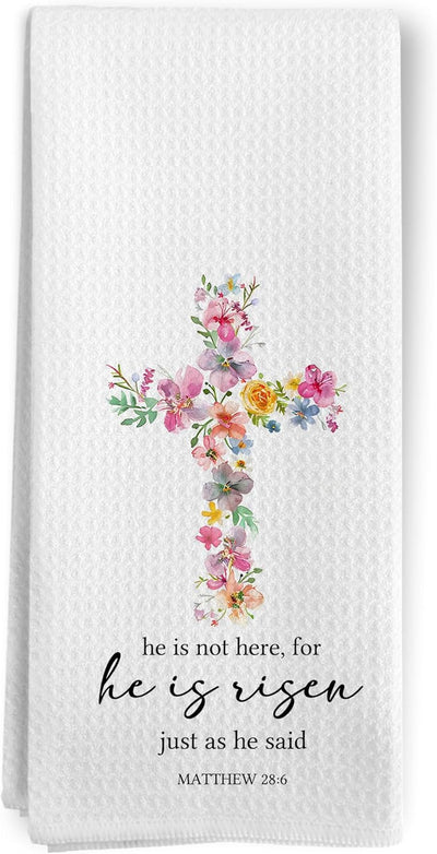 Toallas cocina cruz cristiana Pascua regalo religioso