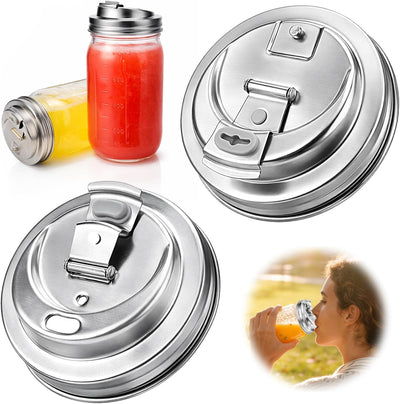 Tapas de boca ancha de acero inoxidable para café helado y bebidas frías