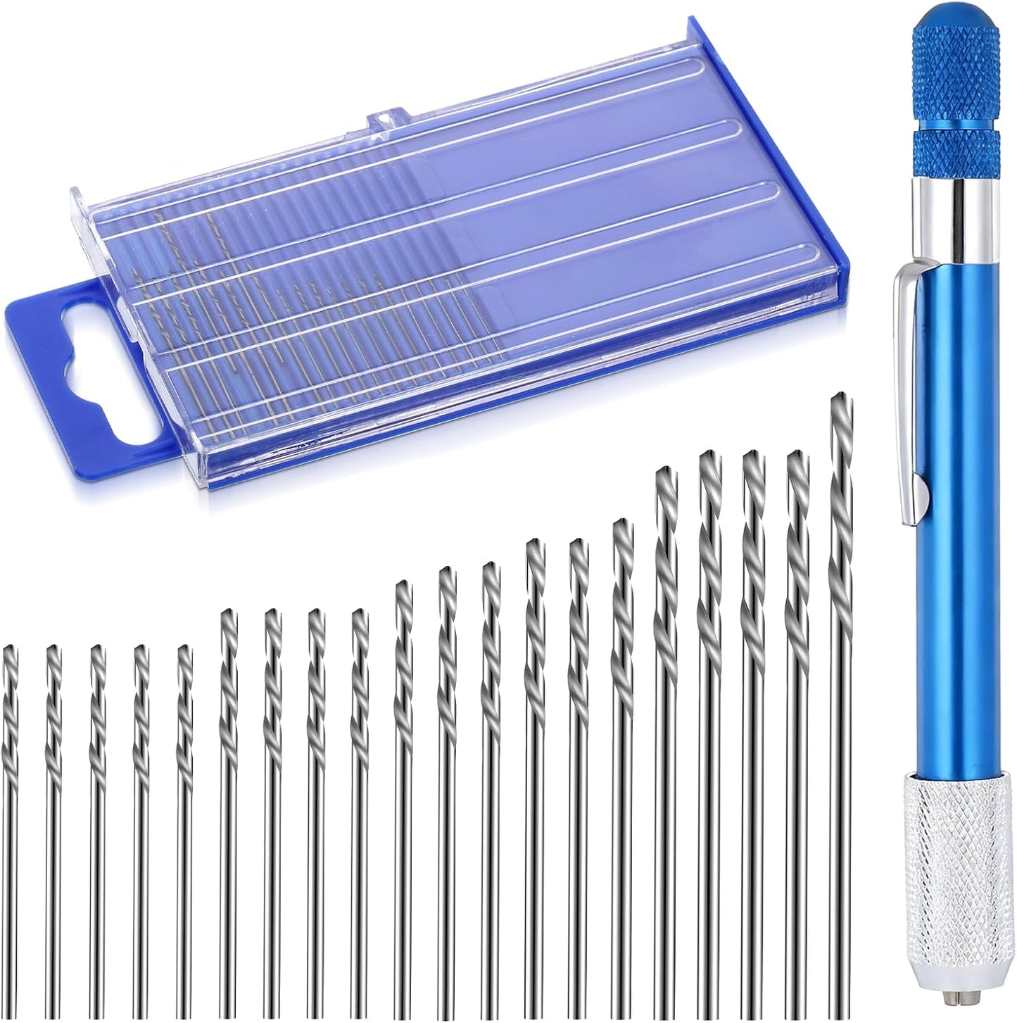 Set 21 Brocas Metricas Micro Taladro Joyeria con Estuche