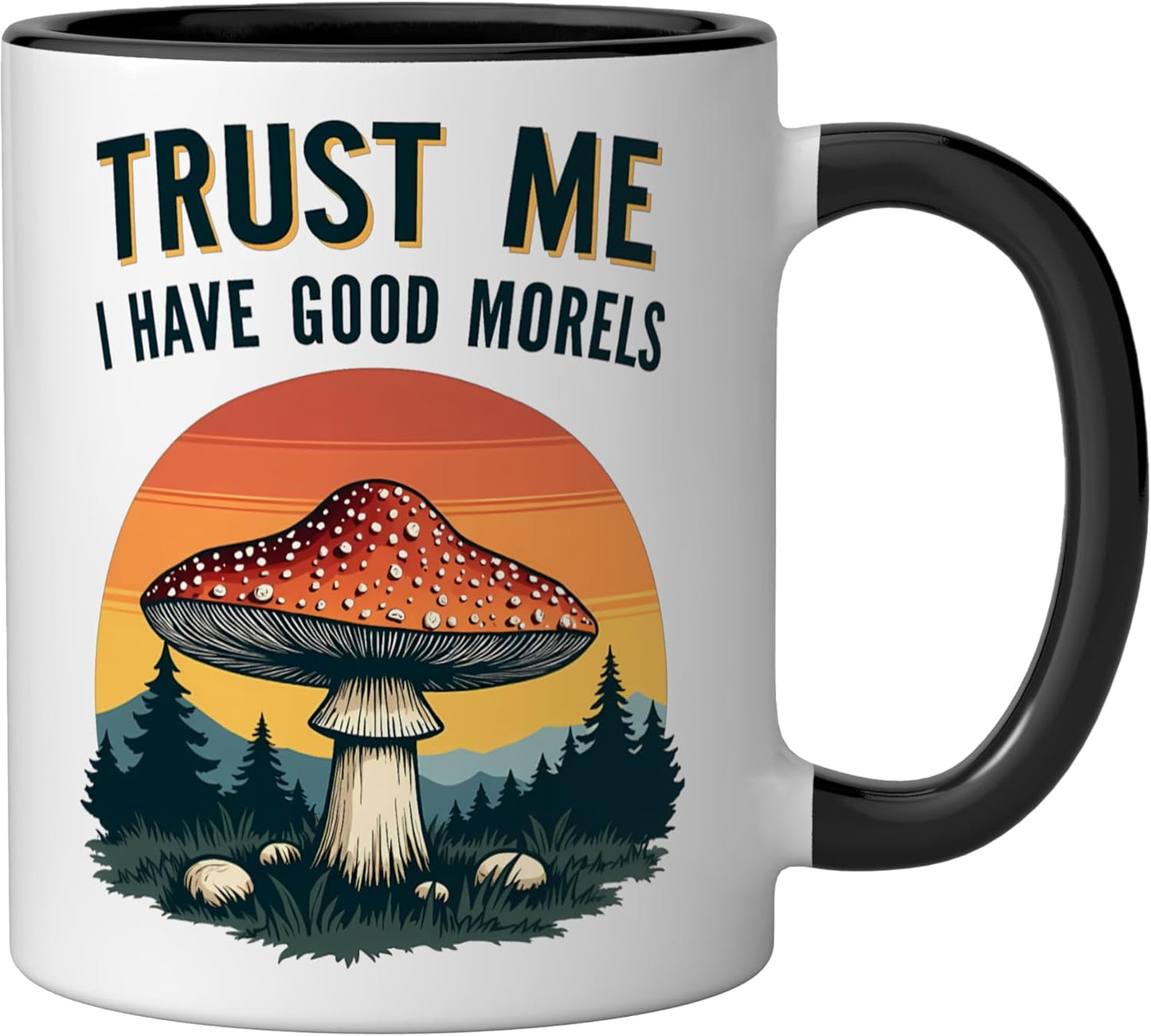 Taza cerámica para recolección de hongos morelos negro/blanco