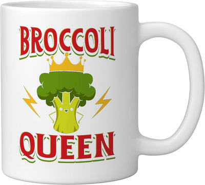 Taza de cerámica para amantes del brócoli con mensaje divertido